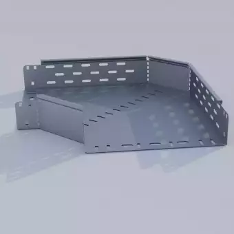 Horizontal angle 90° with bolted connection - perforated