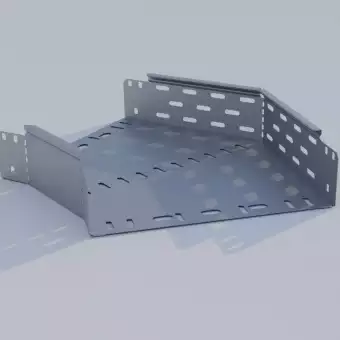 Horizontal angle 45° with bolted connection - perforated